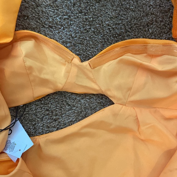 ASOS Luxe | NWT Gorgeous Tangerine Cocktail Dress - Picture 9 of 12